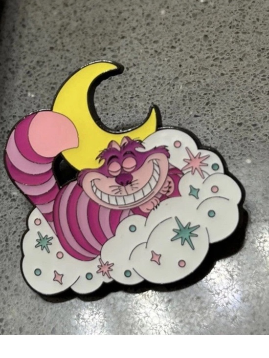 Disney Jewelry - Disney Loungefly Cats & Dogs Cheshire Cat Moon Pin